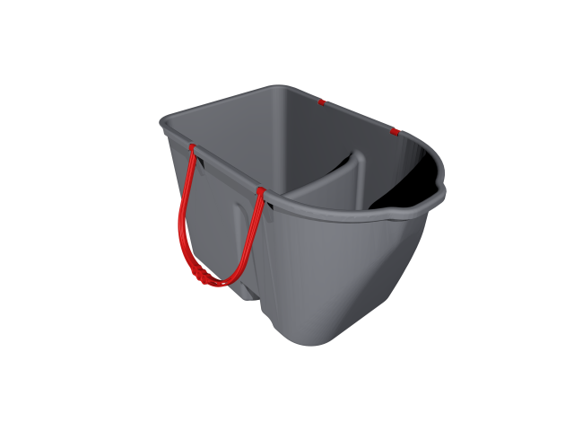 Podwójne wiadro 15 l + 10 l, czerwona rączka